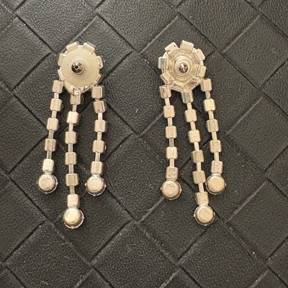 Elegant Silver and Multicolor Crystal Necklace and Earring Set - Picture 3 of 3